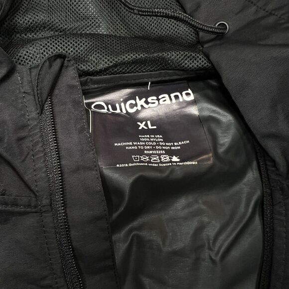 QUICKSAND BAND SLIP PULLOVER WINDBREAKER JACKET ALTERNATIVE METAL - Picture 7 of 7